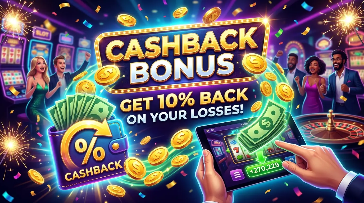 Lucky Spins casino cashback bonus